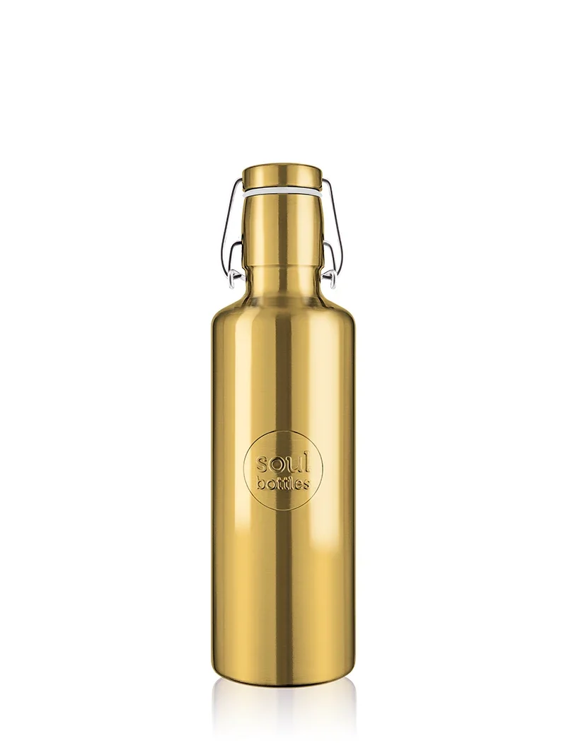 soulbottle steel light • flower of life gold