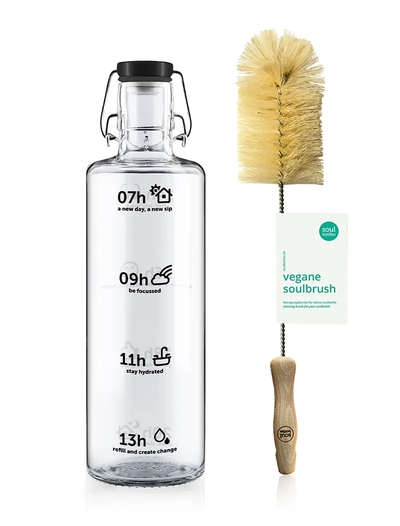 soulbottle set • stay hydrated + soulbrush