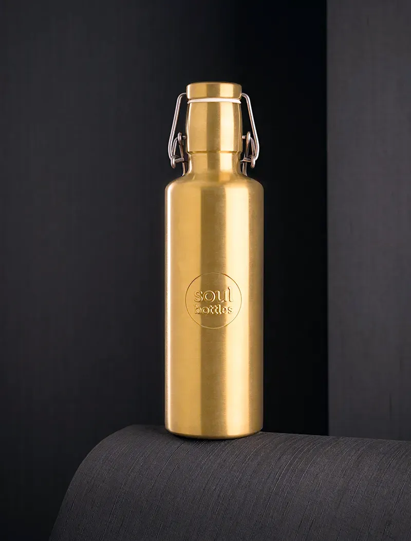 soulbottle steel light • gold