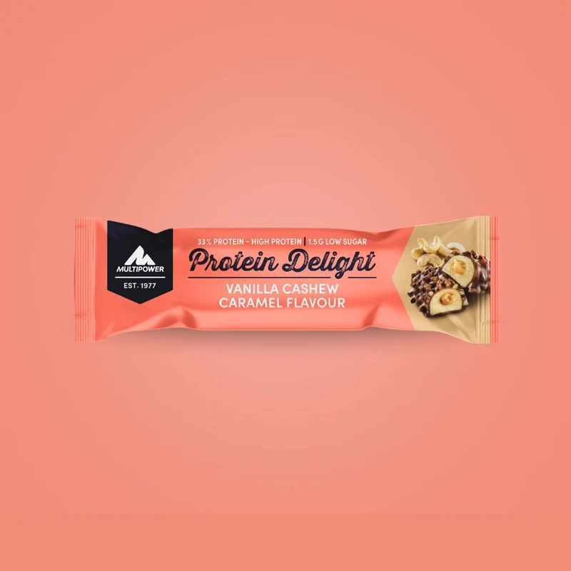 Protein Riegel Delight Vanille, Cashew & Karamell - 35g | 12g Protein