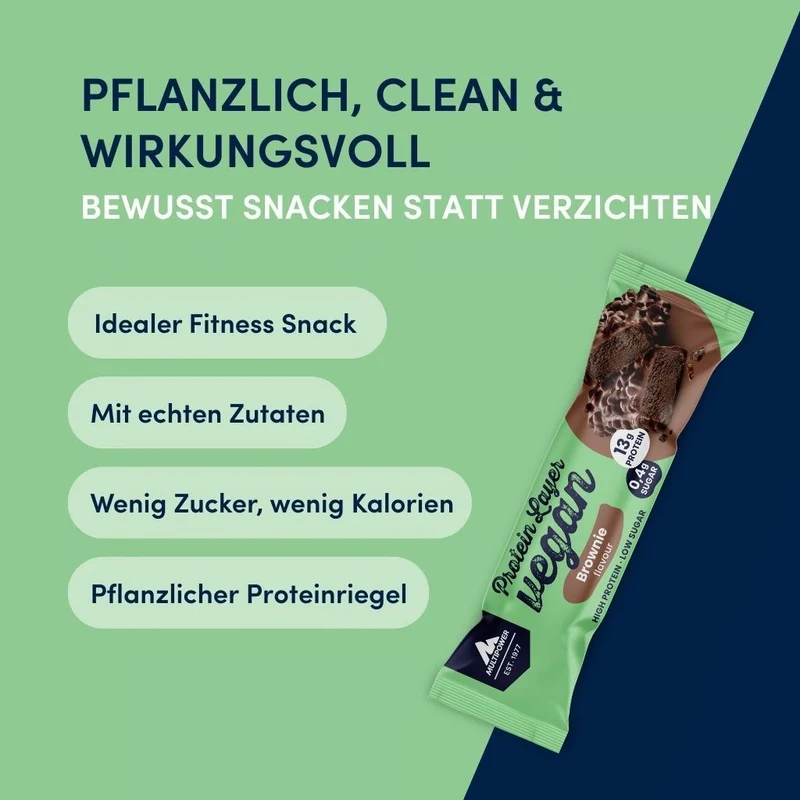 Vegan Protein Layer Brownie 55g | 100% Vegan