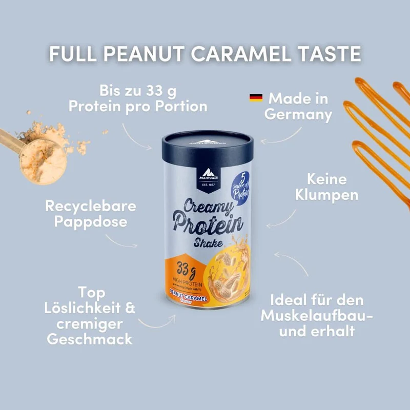 Creamy Protein Pulver 420g - Peanut Caramel | High Protein