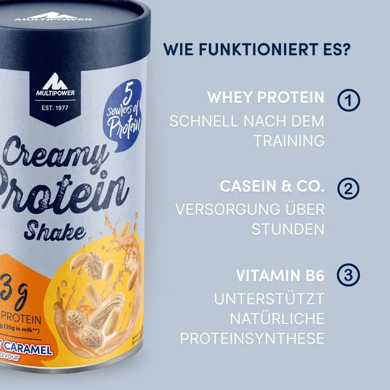 Creamy Protein Pulver 420g - Peanut Caramel | High Protein