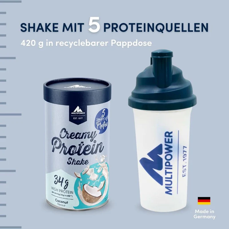 Creamy Protein Pulver 420g | 33g Eiweiß - Coconut | 78% Protein