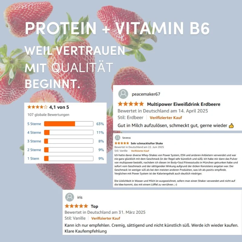 Creamy Protein Pulver 420g - Erdbeere | Protein war nie so lecker