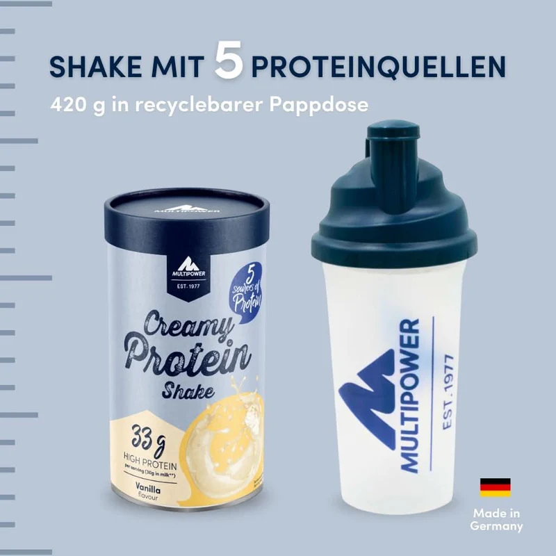 Creamy Protein Pulver 420g - Vanille | Bis zu 33g Protein pro Portion