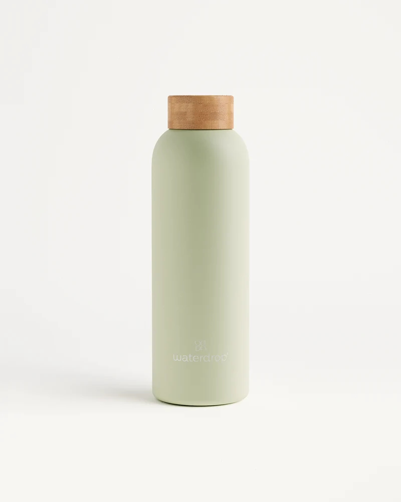 Thermo Steel Bottle · Bamboo Cap