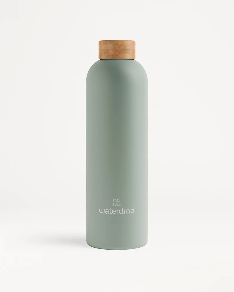 Thermo Steel Bottle · Bamboo Cap