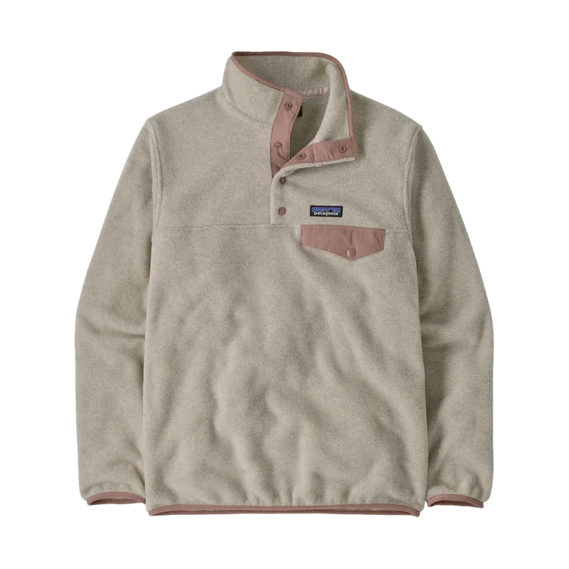 Patagonia Lightweight Synchilla Snap-T Pullover W Oatmeal Heather w/Moonrise Taupe