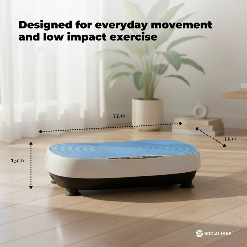 Blue Social Hike 55cm 200W Vibration Plate