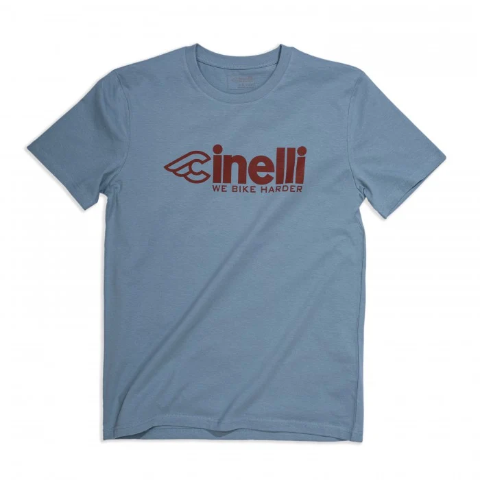 Cinelli 'We Bike Harder' Bluelight T-Shirt