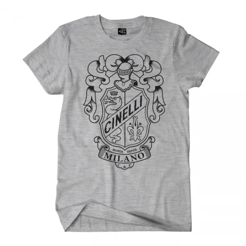 Cinelli Crest Grey Dam T-Shirt