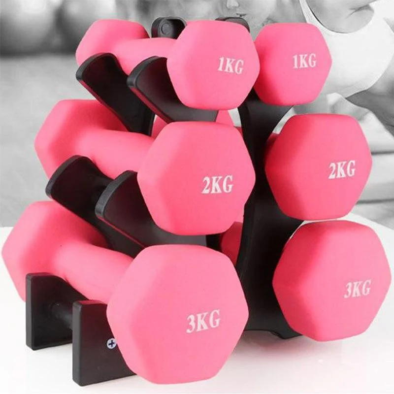 Dumbbell Storage Holder Gym Hand Weight Stand 3-Tier Tree Rack Weights