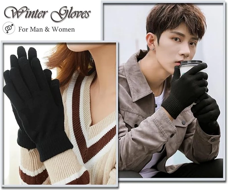 Knitted Winter Gloves