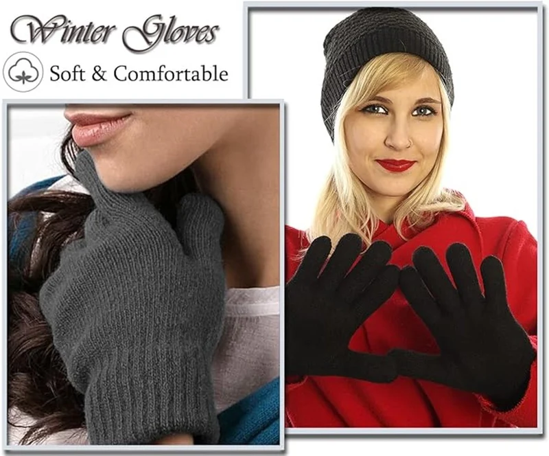 Knitted Winter Gloves