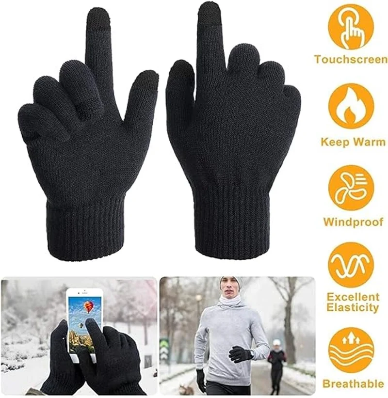 Knitted Winter Gloves