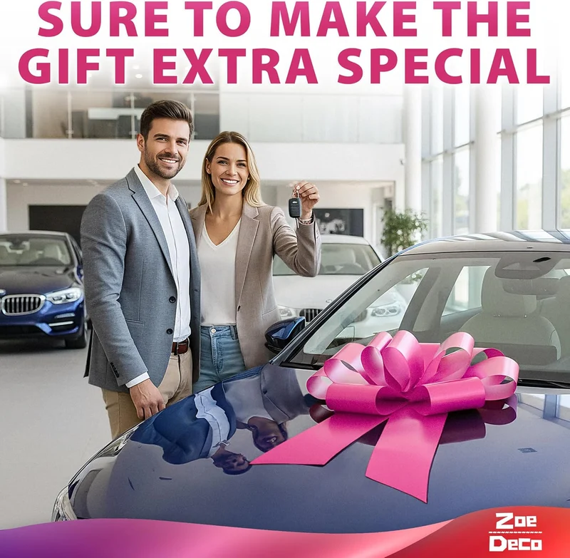 Pink '- Big Car Bow