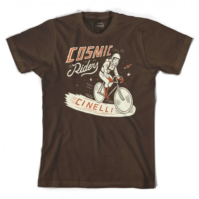Cinelli Sergio Mora ´Cosmic Rider´ Brown T-shirt