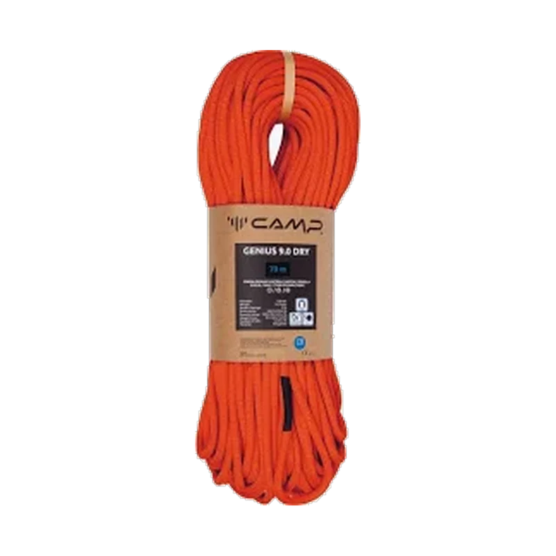 Camp Genius 9.0 mm Dry 50 m, ultraleichtes High-End Kletterseil mit UNICORE®