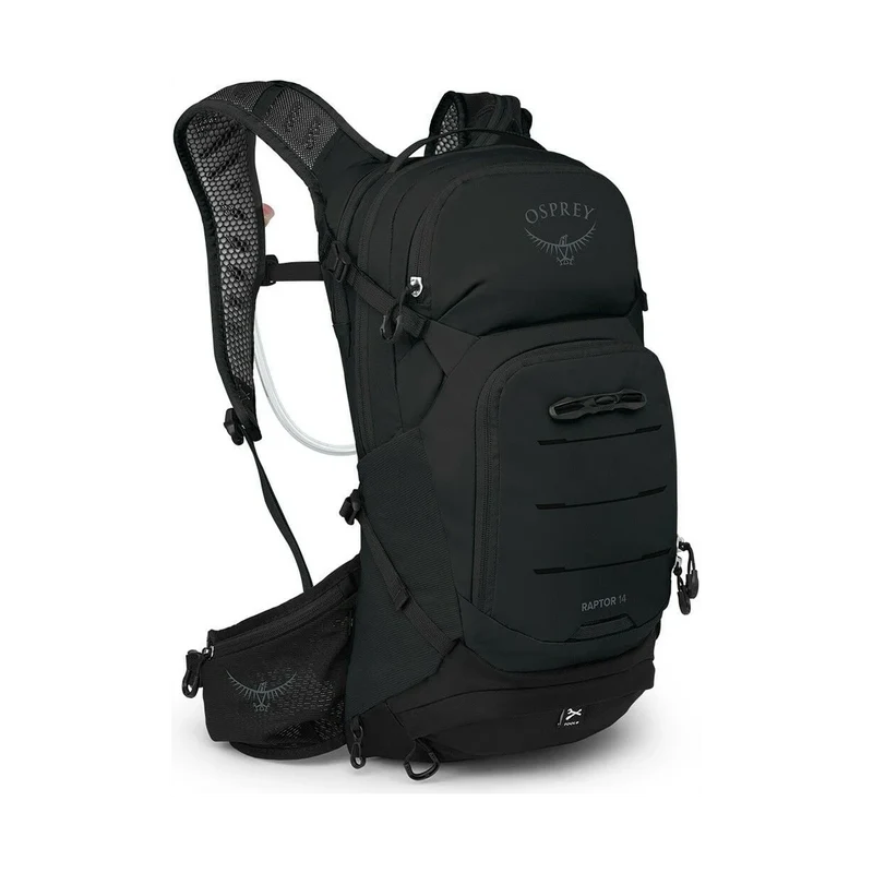 Osprey Raptor 14 Black, funktioneller Bike-Rucksack für MTB und Outdoor