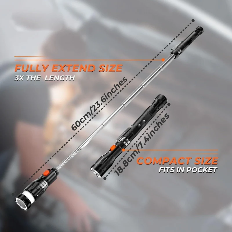 Black Magnetic Pickup Tool