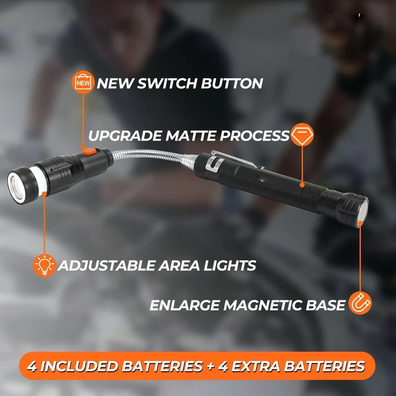 Black Magnetic Pickup Tool