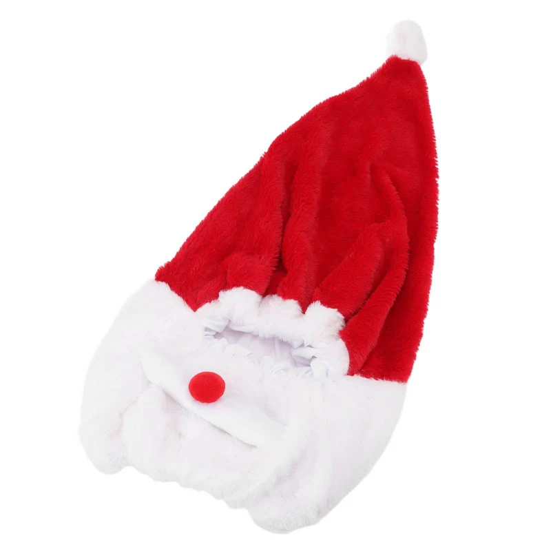 Christmas Helmet Cover Plush Scratch Proof Motorcycle Helmet Hat