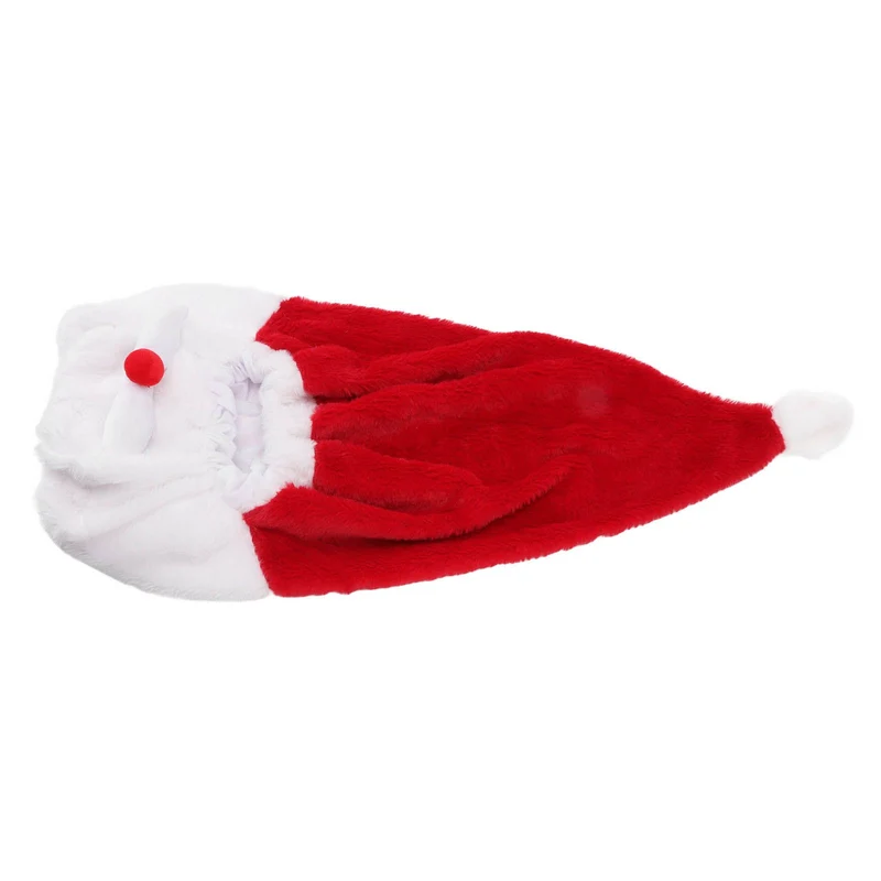 Christmas Helmet Cover Plush Scratch Proof Motorcycle Helmet Hat
