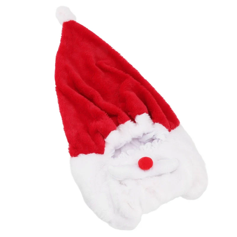 Christmas Helmet Cover Plush Scratch Proof Motorcycle Helmet Hat