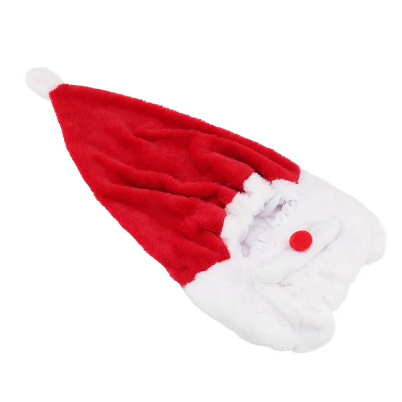 Christmas Helmet Cover Plush Scratch Proof Motorcycle Helmet Hat