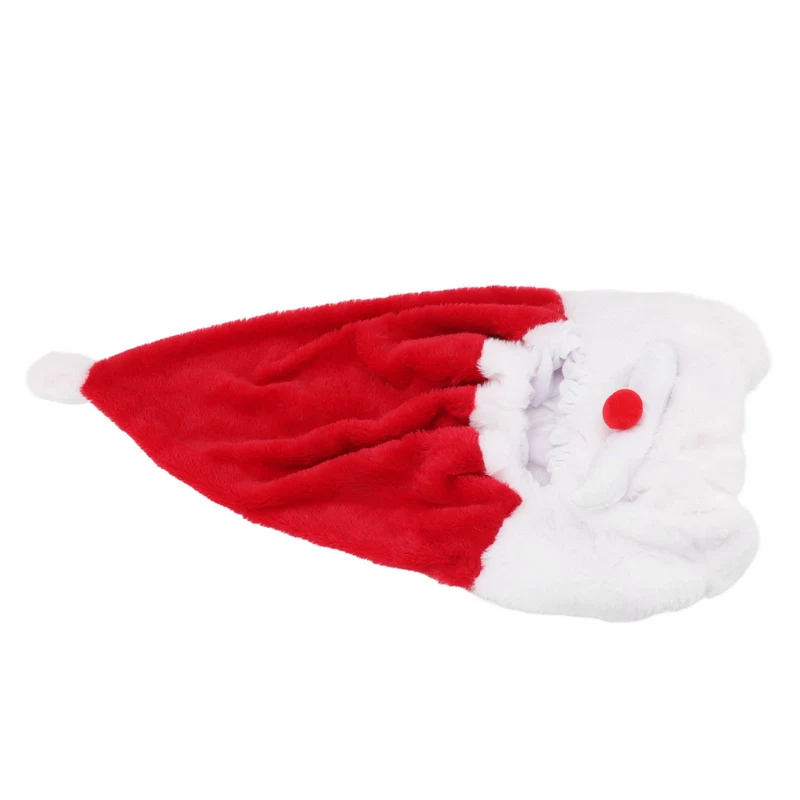 Christmas Helmet Cover Plush Scratch Proof Motorcycle Helmet Hat