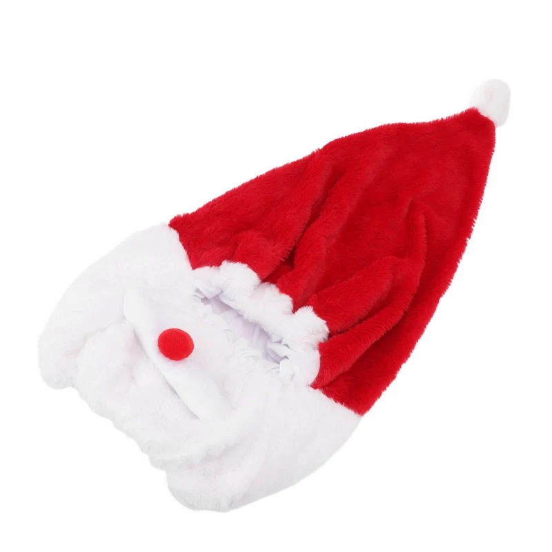 Christmas Helmet Cover Plush Scratch Proof Motorcycle Helmet Hat