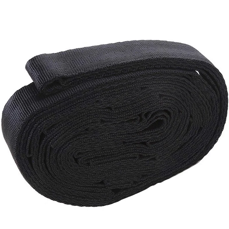 Black 2pc Hammock Tree Straps Set Effortless Operation Stretching Straps