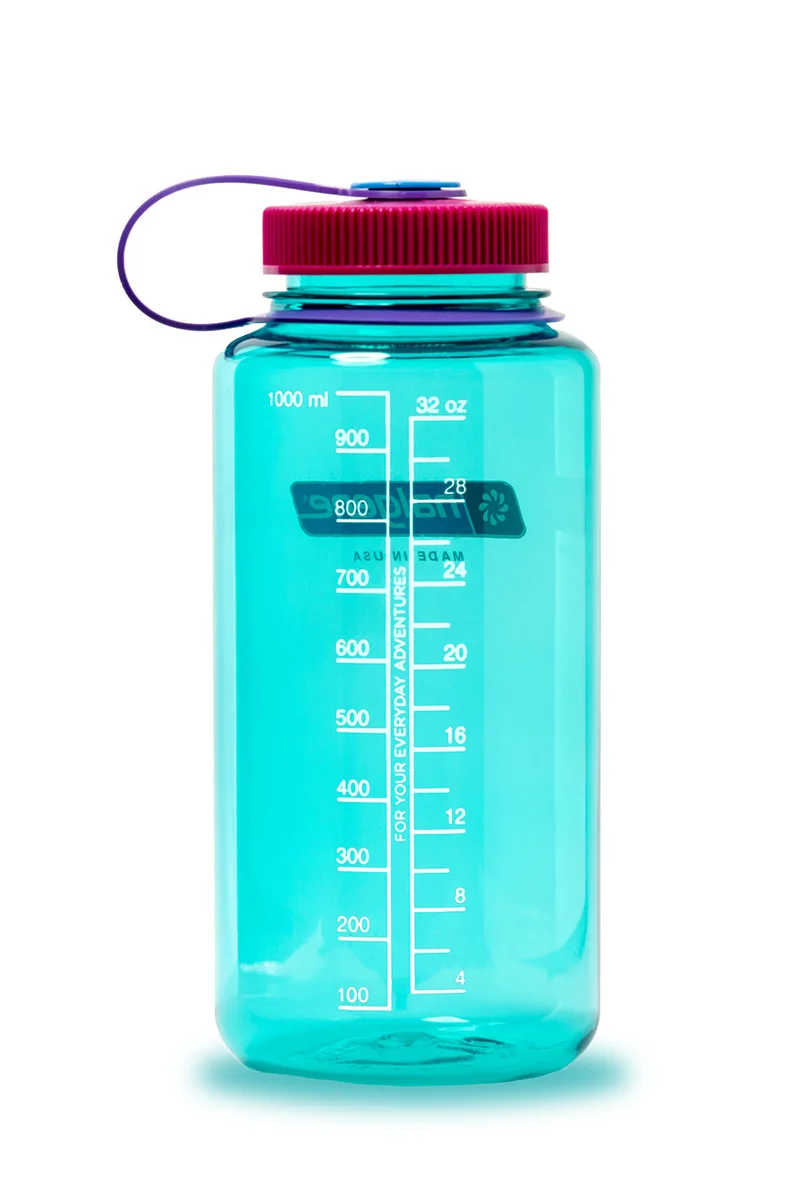 Nalgene Wide Mouth Tritan Water Bottle 1L, Surfer Sustain
