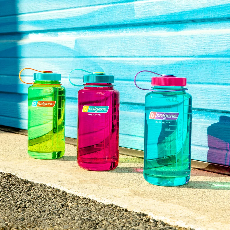 Nalgene Wide Mouth Tritan Water Bottle 1L, Surfer Sustain