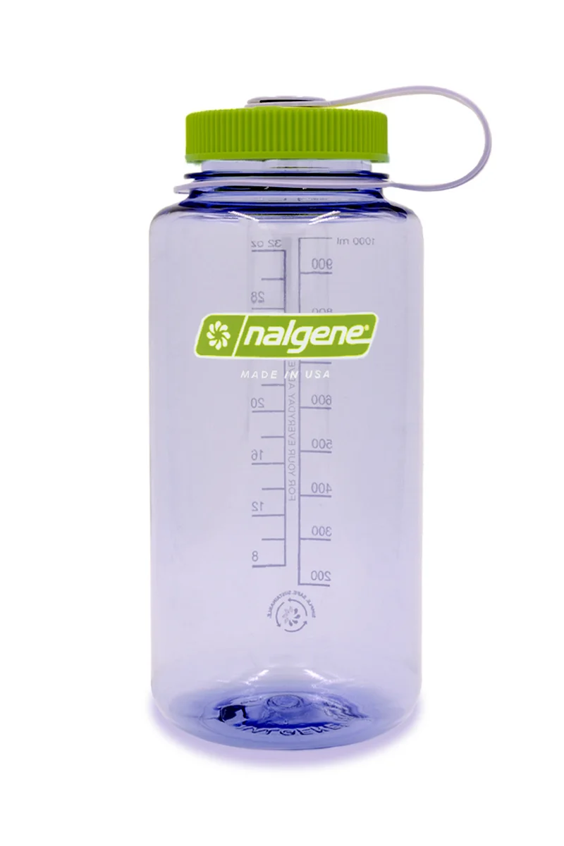 Nalgene Wide Mouth Tritan Water Bottle 1L, Dove Grey Sustain