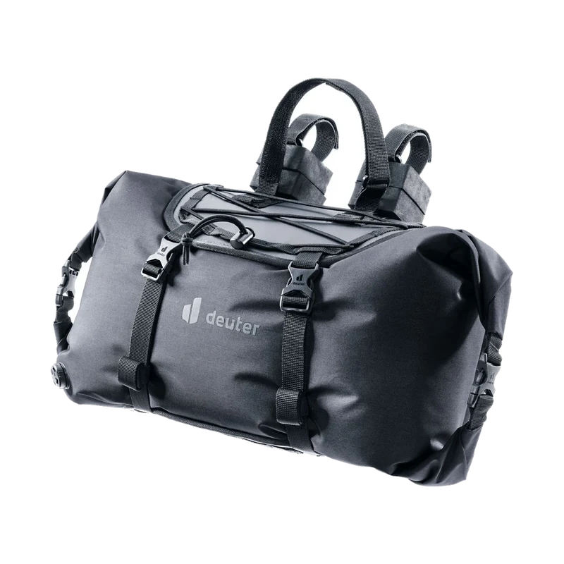 Deuter Cabezon HB 14 Black, robuste Lenkertasche für Bikepacking und Touren