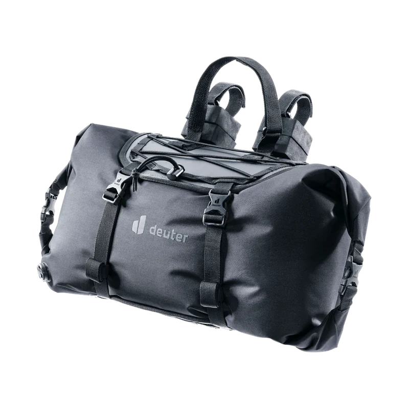 Deuter Cabezon HB 14 Black, robuste Lenkertasche für Bikepacking und Touren