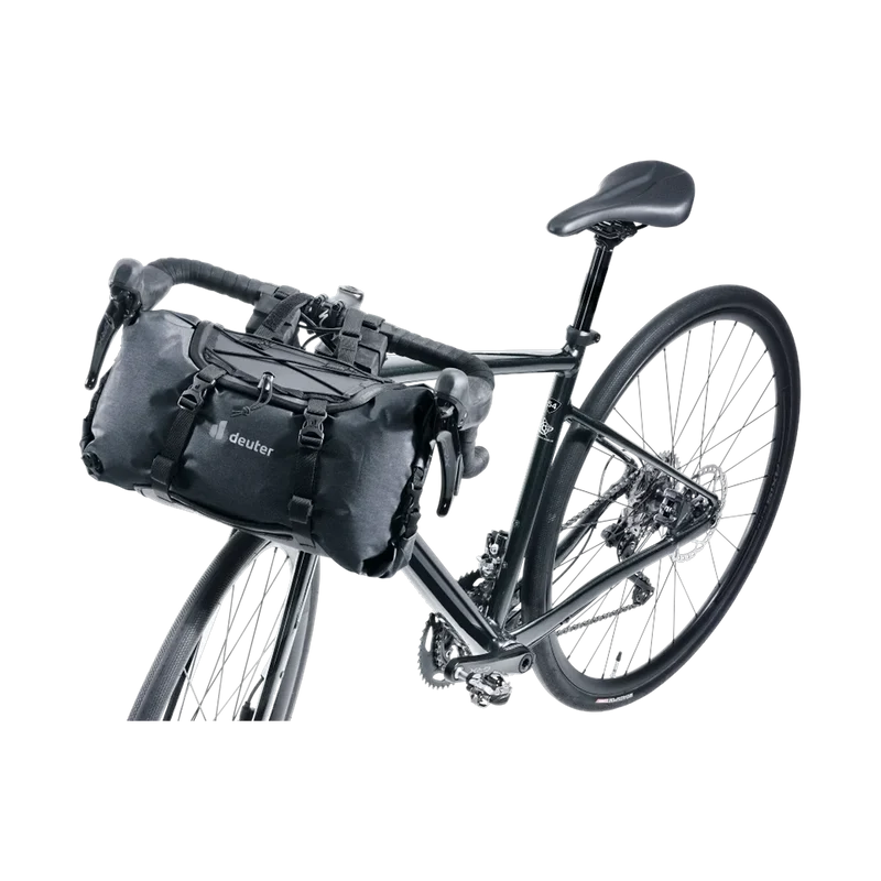 Deuter Cabezon HB 14 Black, robuste Lenkertasche für Bikepacking und Touren