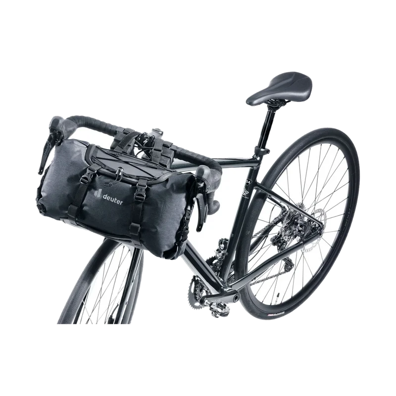 Deuter Cabezon HB 14 Black, robuste Lenkertasche für Bikepacking und Touren
