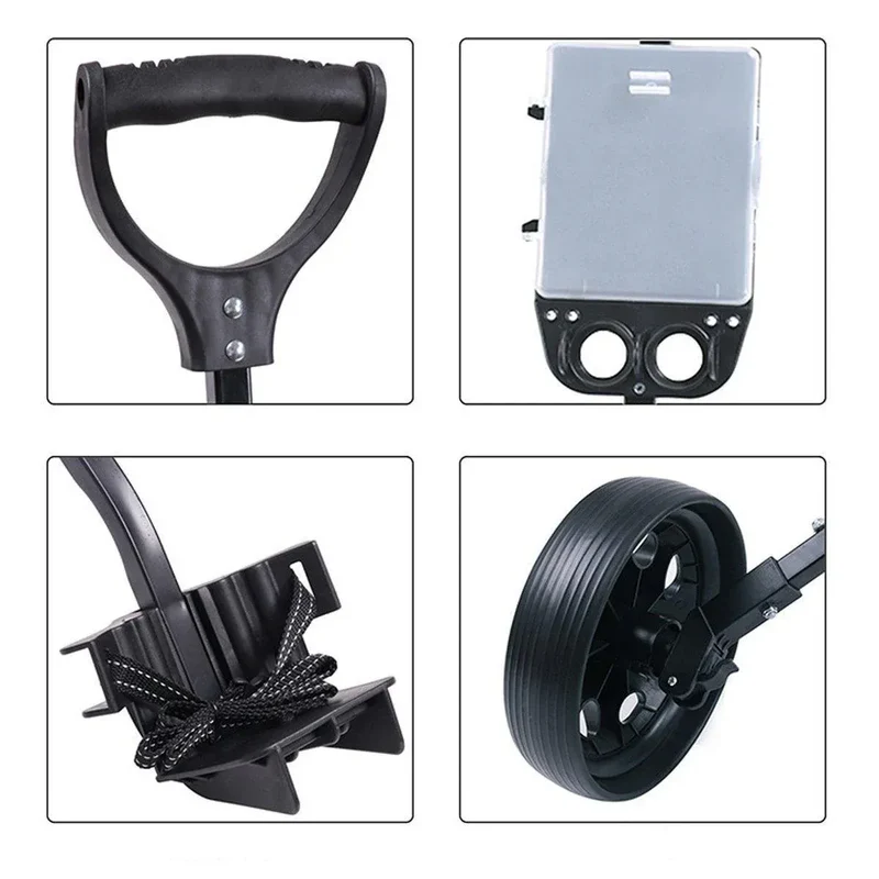 Foldable Aluminum Golf Push Pull Trolley Cart Buggy for Easy Transport