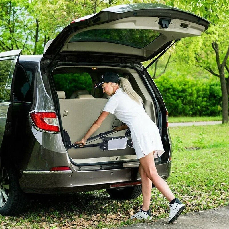 Foldable Aluminum Golf Push Pull Trolley Cart Buggy for Easy Transport