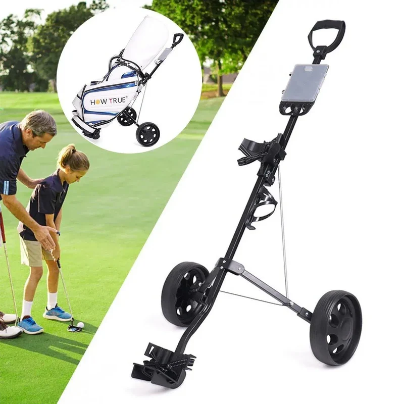 Foldable Aluminum Golf Push Pull Trolley Cart Buggy for Easy Transport