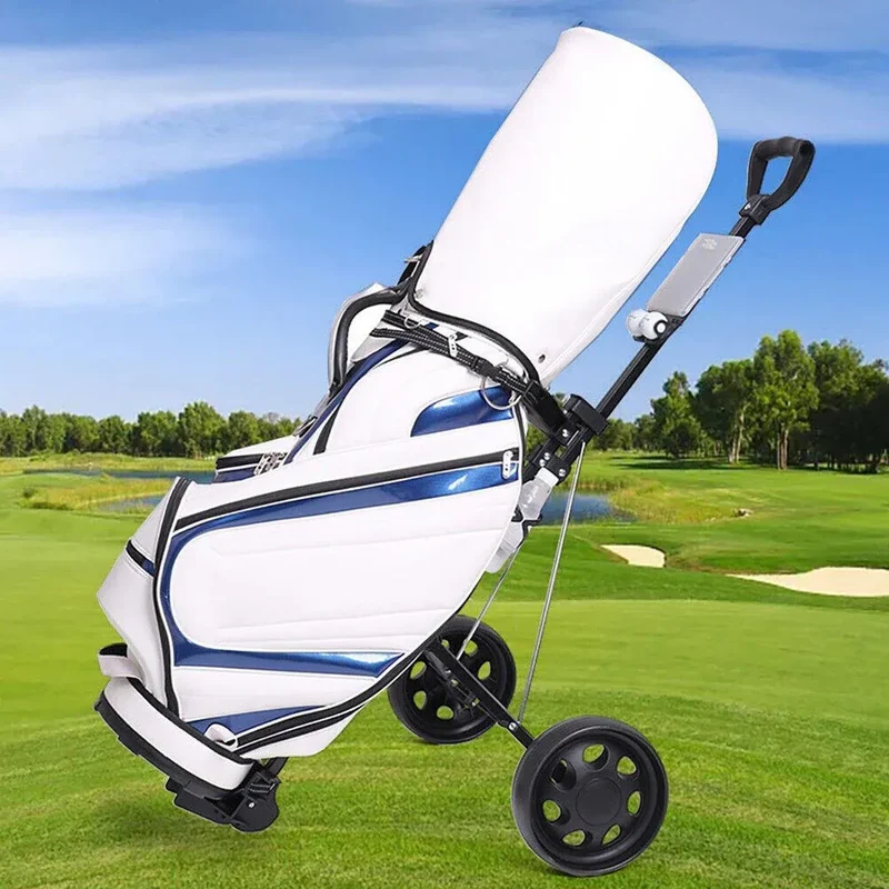 Foldable Aluminum Golf Push Pull Trolley Cart Buggy for Easy Transport