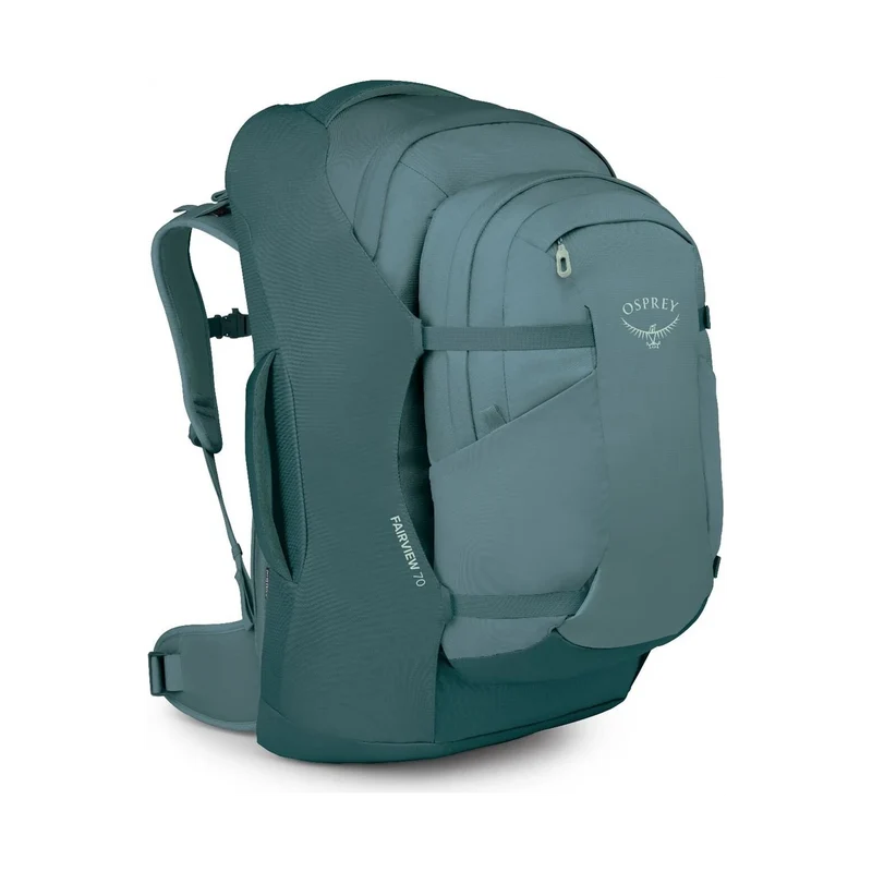 Osprey Fairview 70 W Blue, geräumiger Damen-Reiserucksack für lange Reisen und Abenteuer