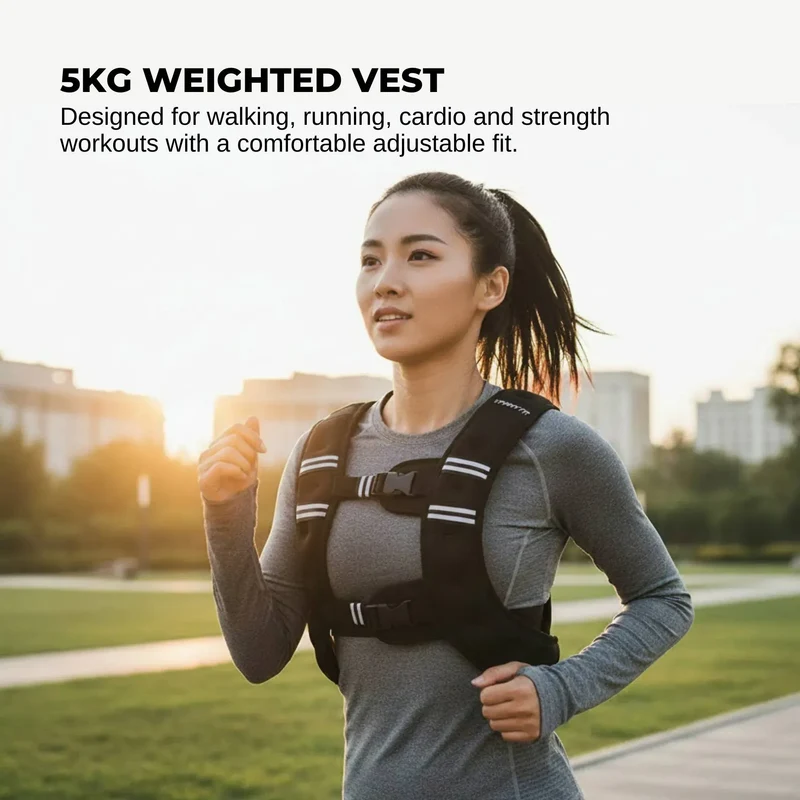 Social Hike 5Kg Weighted Vest Fit For Running Walking Training