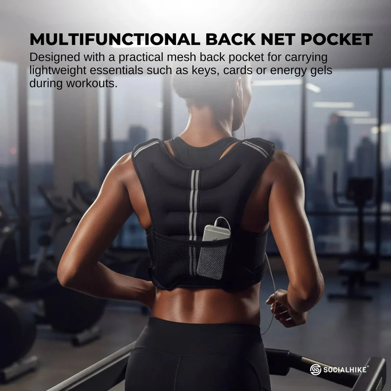 Social Hike 5Kg Weighted Vest Fit For Running Walking Training