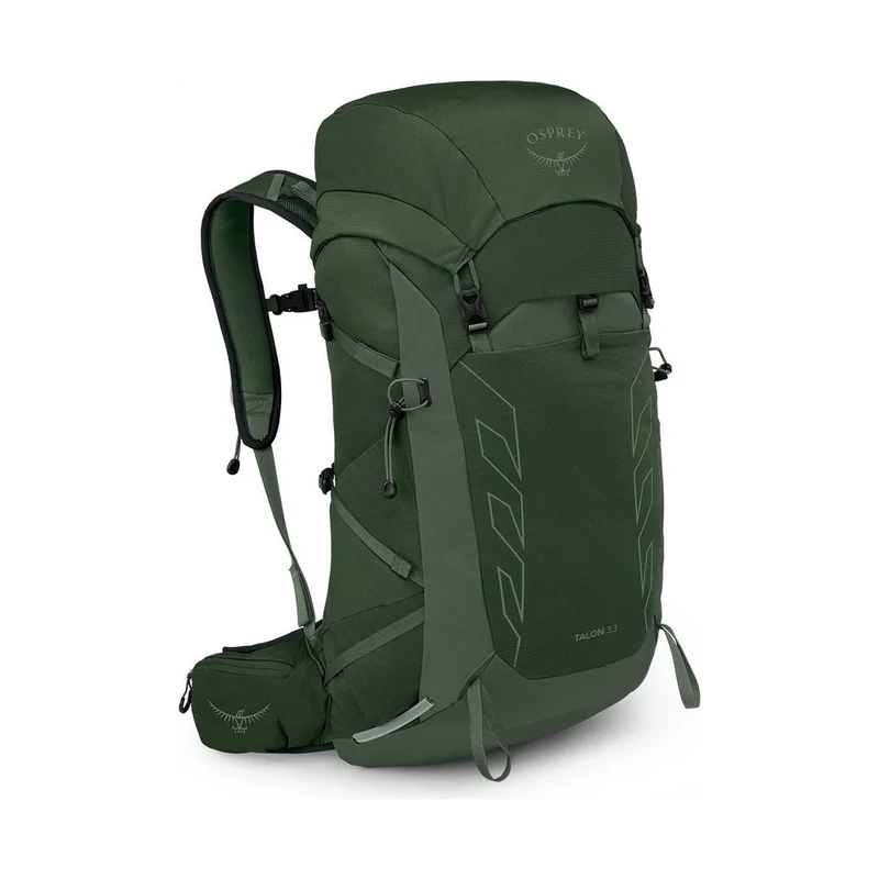 Osprey Talon 33 Green, leichter Allround-Rucksack für anspruchsvolle Bergtouren