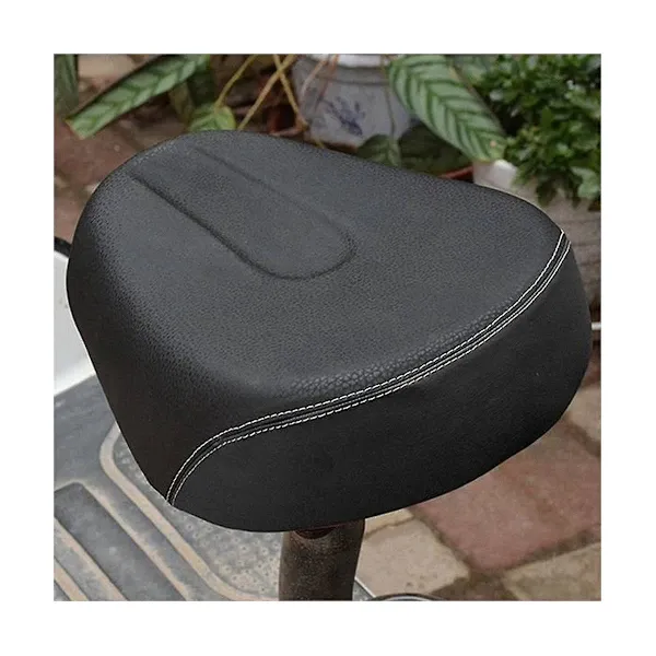 Black Electric Bicycle Saddle Expansion Four Springs Seat Padded