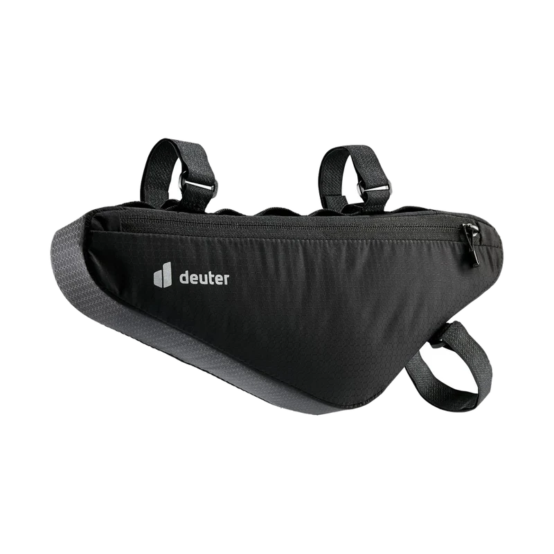 Deuter Triangle Front Bag 1,5 Black, praktische Rahmentasche für Bike-Touren und Alltag